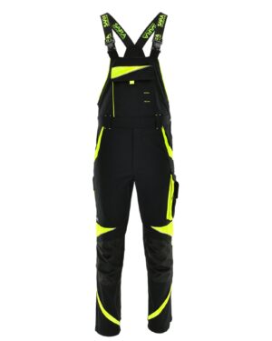 Spodnie ogrodniczki NEOFLEX Czarny Żółty odblaskowy